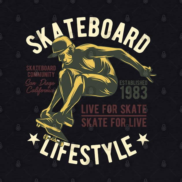 Skateboard lifestyle by Design by Nara